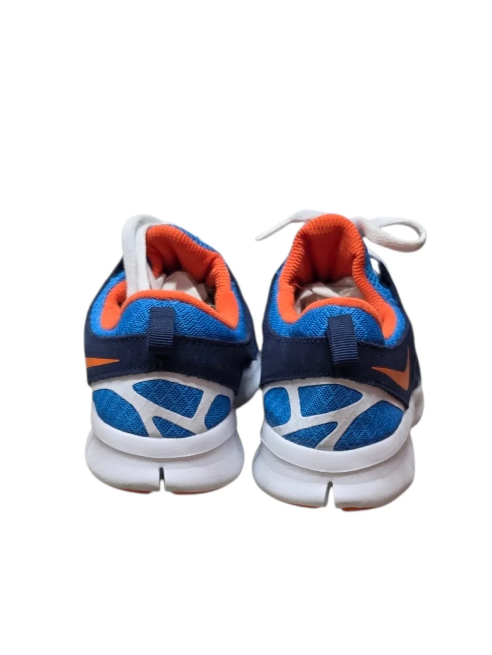 Nike Free Run To Blue and Orange Lightweight Training Sneakers
